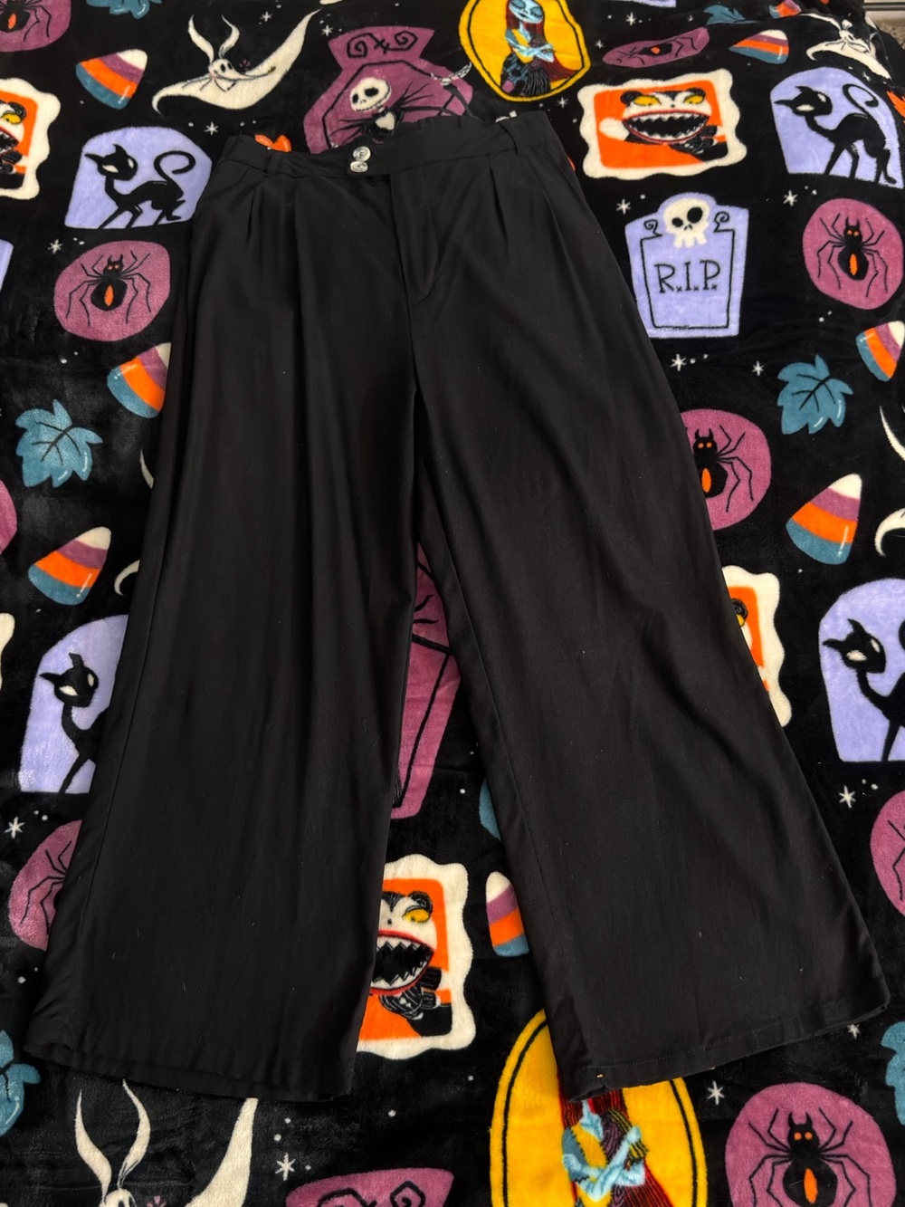 Love Tree Black Wide-Leg Pants for Women’s